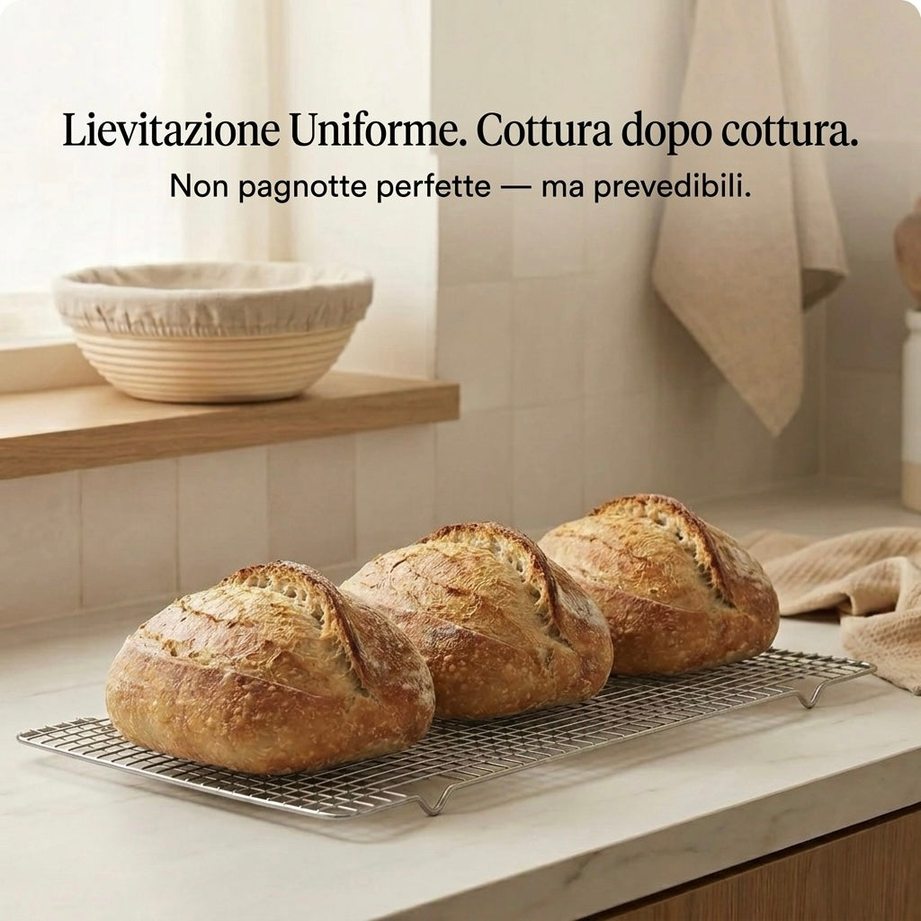 Cestino da lievitazione in rattan naturale