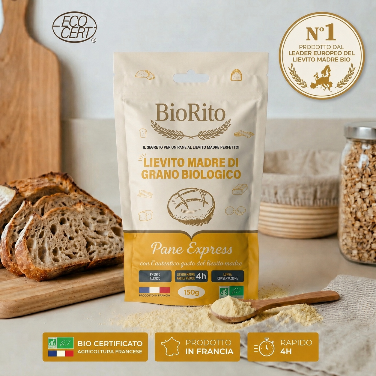 Lievito Madre di Grano Bio - Pane Express in 4 Ore