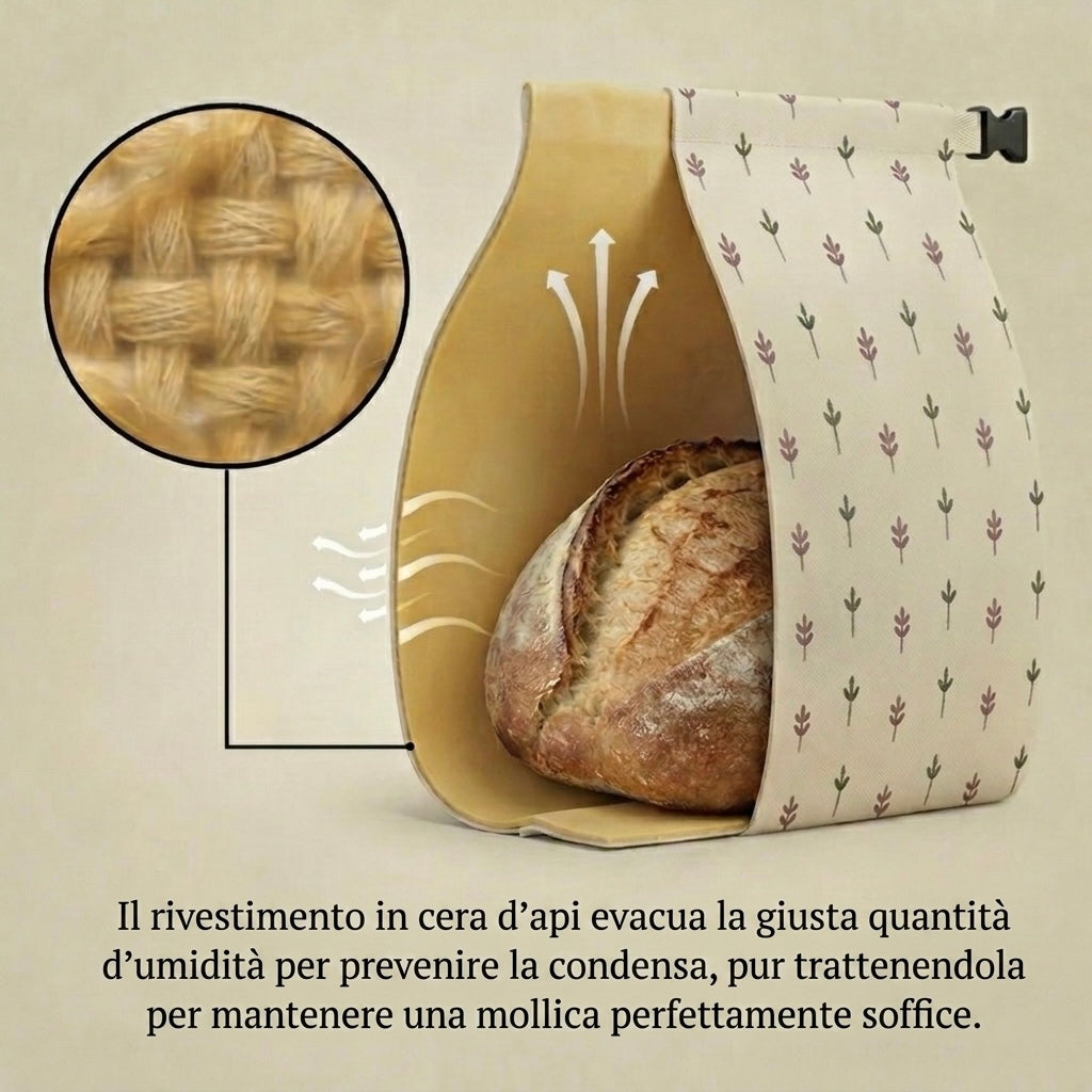 Sacchetti per il pane premium in 100% cotone e cera d’api