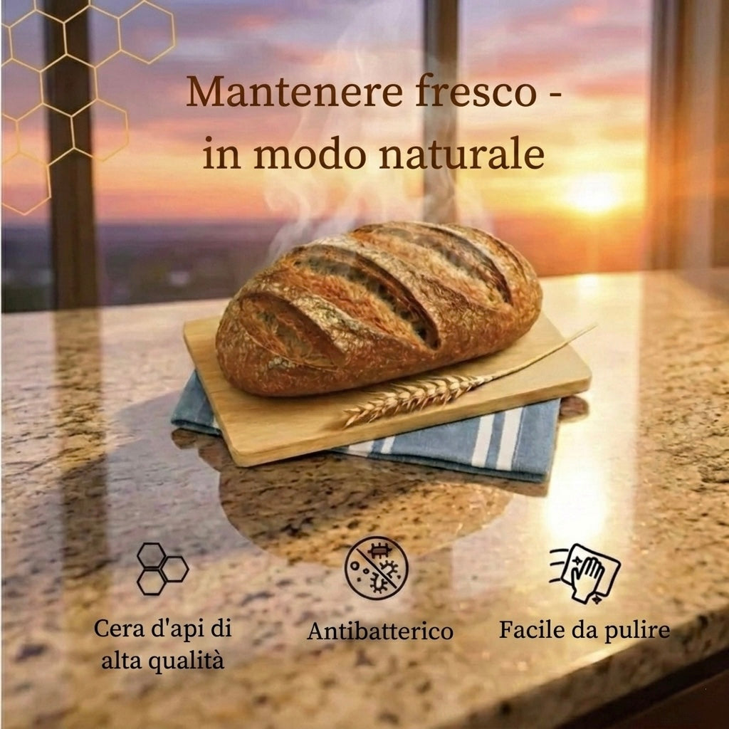 Sacchetti per il pane premium in 100% cotone e cera d’api
