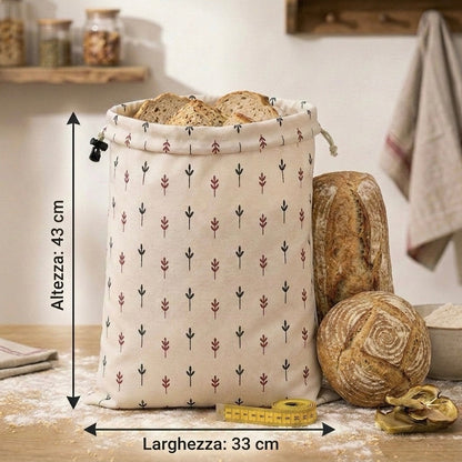 Sacchetti per il pane premium in 100% cotone e cera d’api