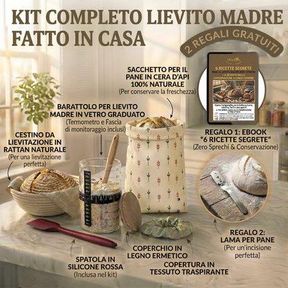 Kit Completo per Lievito Madre Fatto in Casa