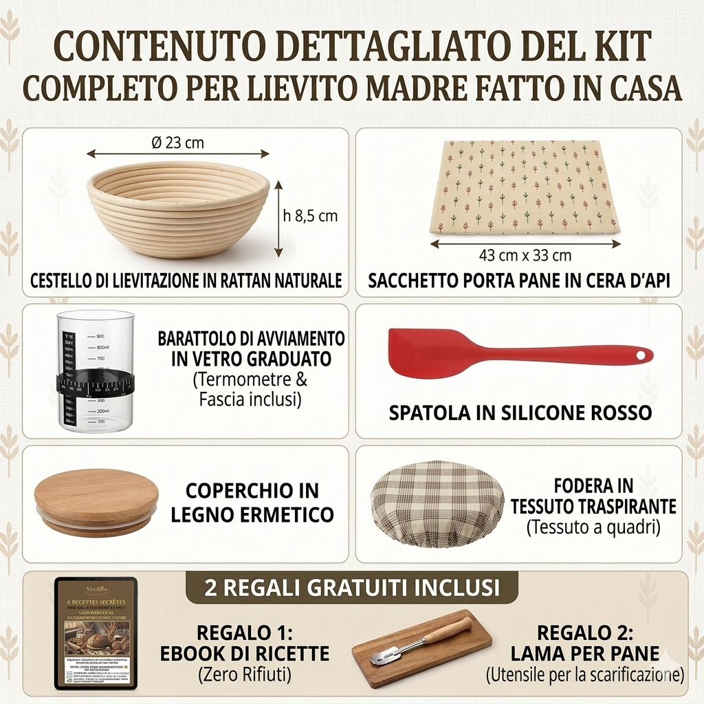 Kit Completo per Lievito Madre Fatto in Casa