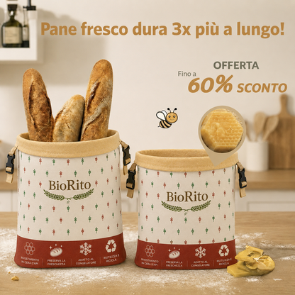 Sacchetti per il pane premium in 100% cotone e cera d’api