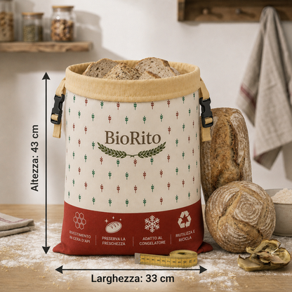 Sacchetti per il pane premium in 100% cotone e cera d’api